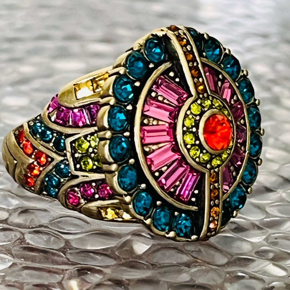 Heidi Daus SIZE 8 Statement Ring 🆕 “Guilty Pleasure” in black ring box - Picture 2 of 10